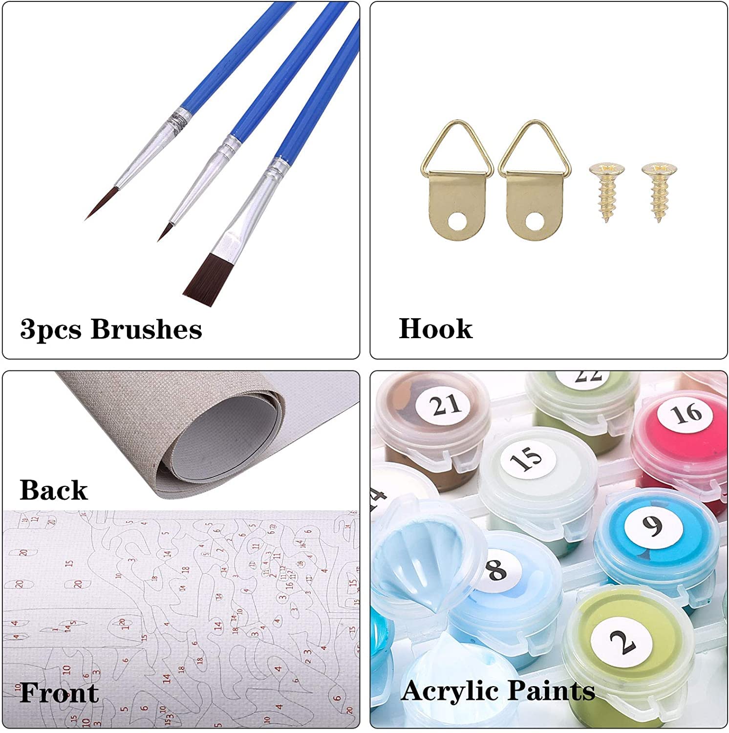 Tulip N Turtle Neelkanth Diy Acrylic Paint By Number Kit For Adults Kids Beginner Number Painting Kit Painting By Number Acrylic